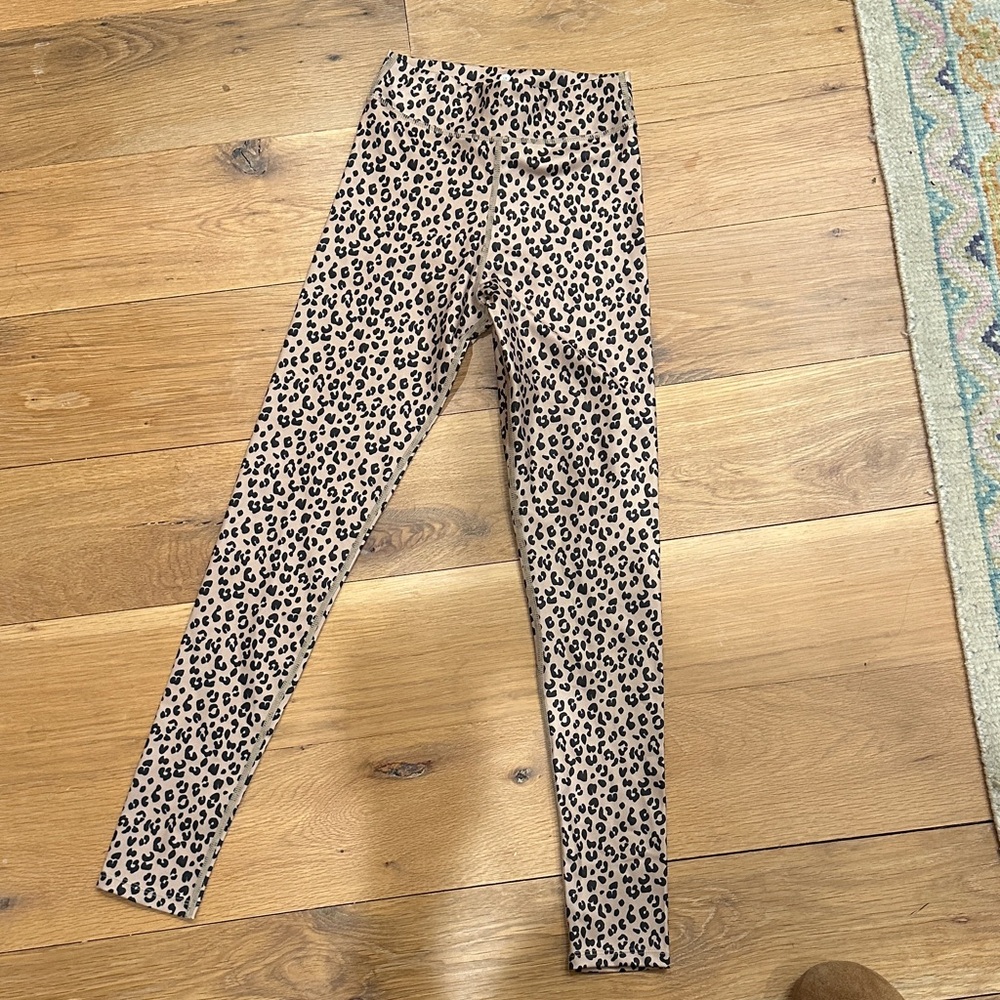 Rylee + Cru Tan and Black Leopard Leggings